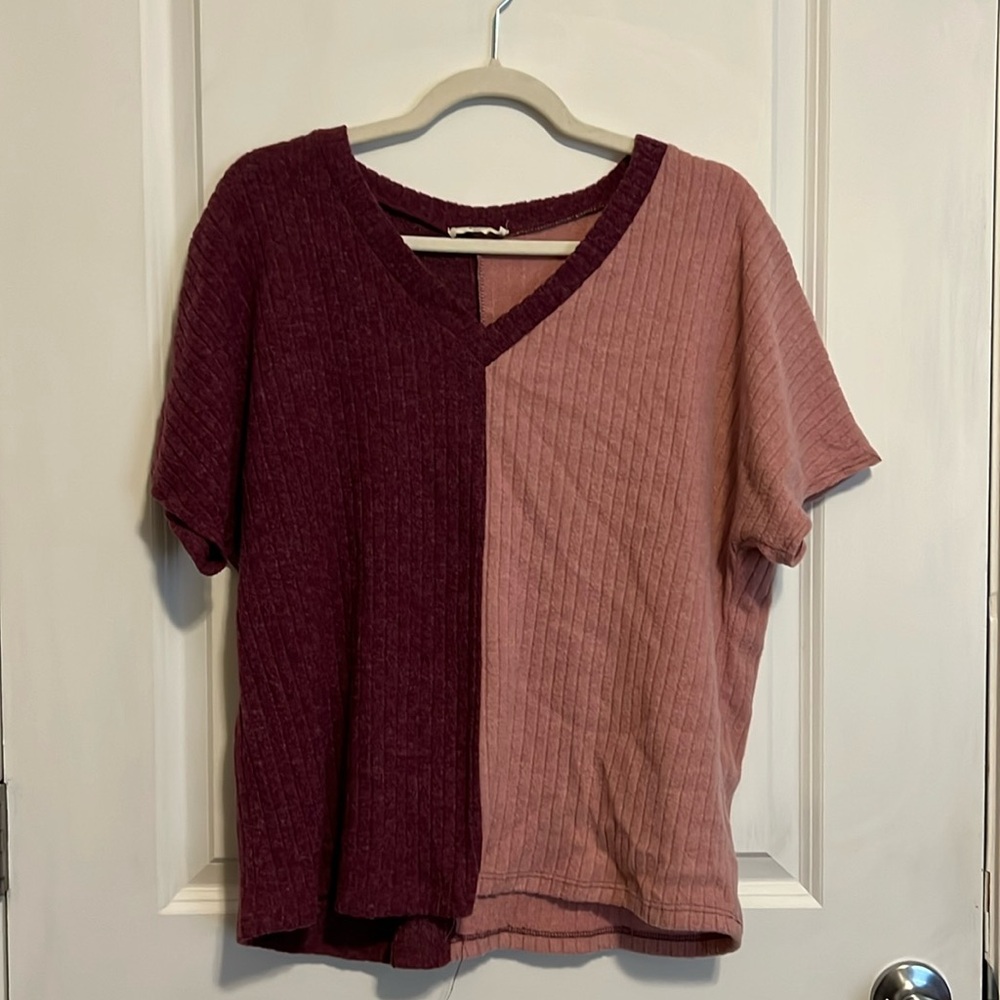 Double colored sweater shirt